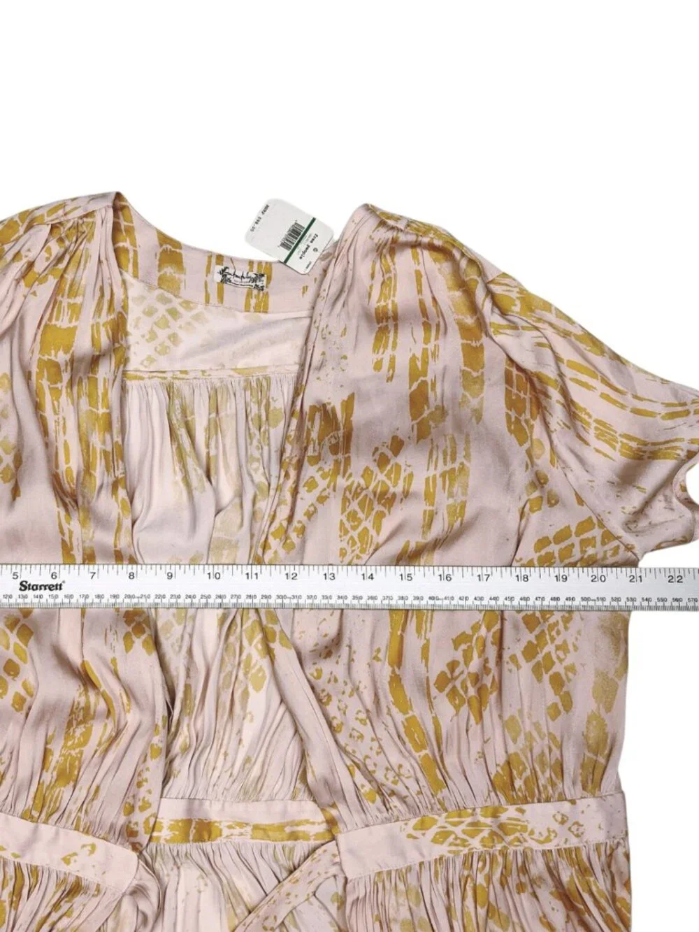 Free People Kimono Duster Womens Large Pink Romantic Satin Robe Cover Up New - Picture 8 of 13